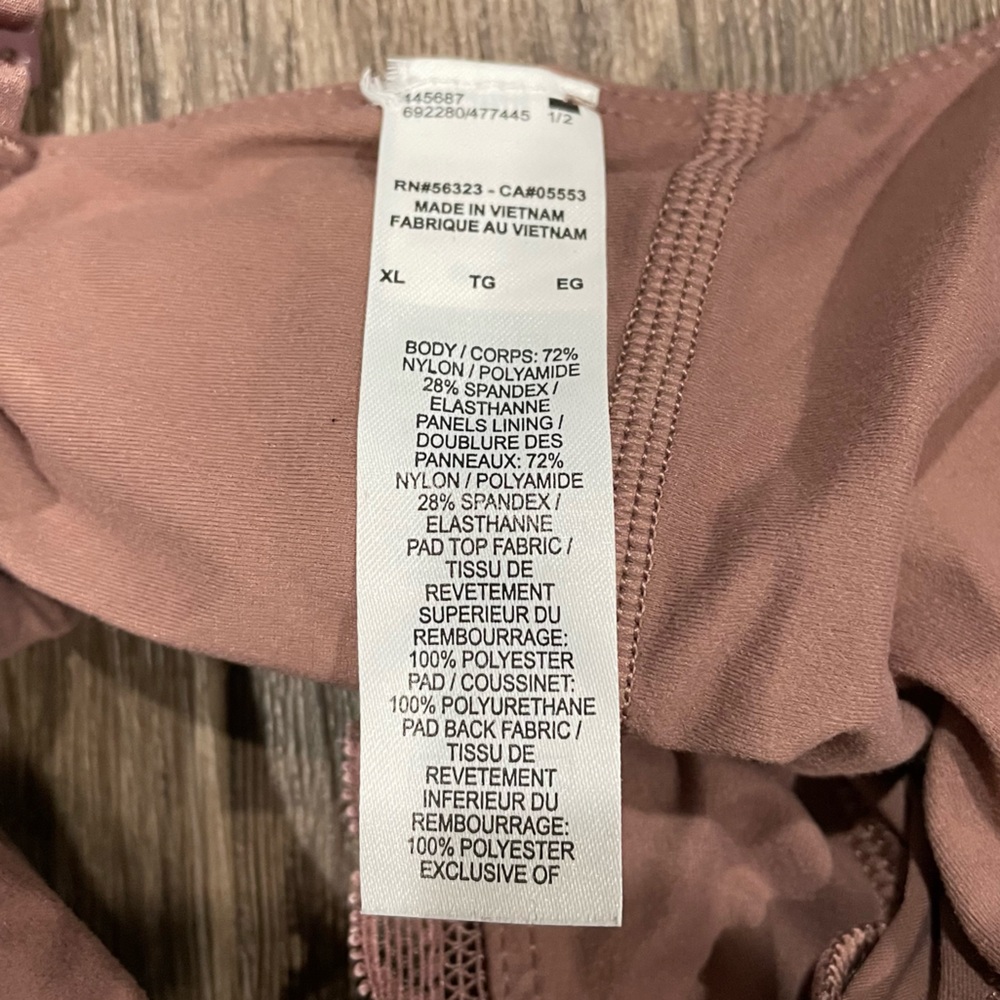 Nike Yoga Indy Luxe Light Support Padded Sports Bra With Lace Size XL Pink Blush - Picture 5 of 9